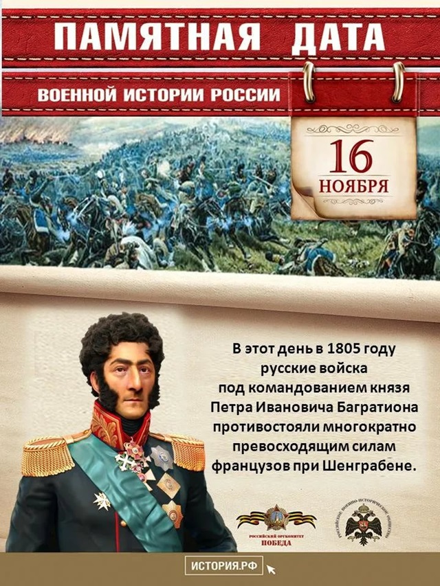 16 ноября - подвиг русской армии при Шёнграбене